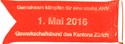 1. Mai 2016. Gemeinsam kämpfen für eine starke AHV. GBKZ Kanton Zürich