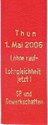 Thun. Löhne rauf - Lohngleichheit jetzt! 1. Mai 2006. SP und Gewerkschaften