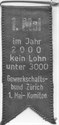 1. Mai. Im Jahr 2000 kein Lohn unter 3000. Gewerkschaftsbund Zürich, 1.-Mai-Komitee